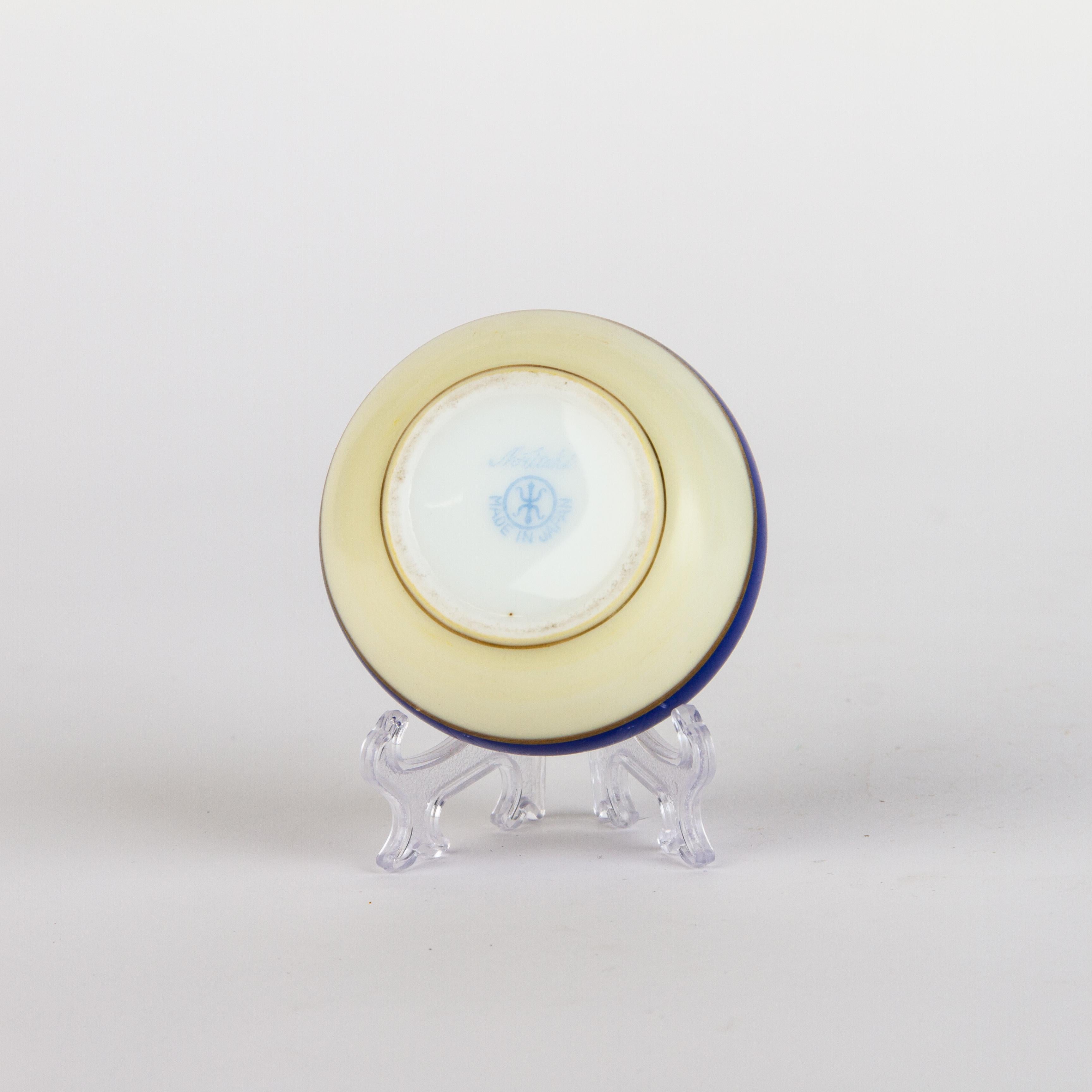 Noritake Japanese Art Deco Porcelain Trinket Box For Sale 1