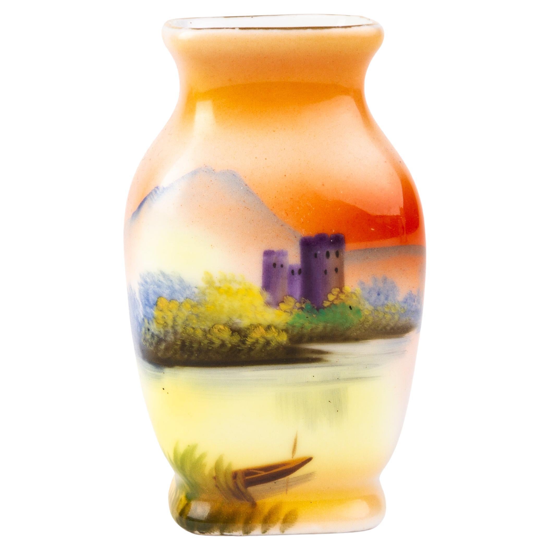 Noritake Japanese Porcelain Art Deco Vase  For Sale