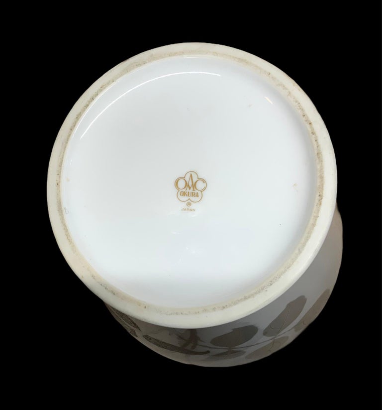 Noritake Okura Porcelain Flower Vase For Sale at 1stDibs | okura