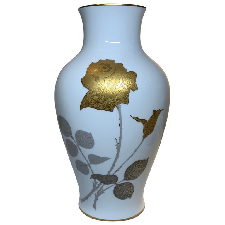 Noritake Okura Porcelain Flower Vase For Sale at 1stDibs