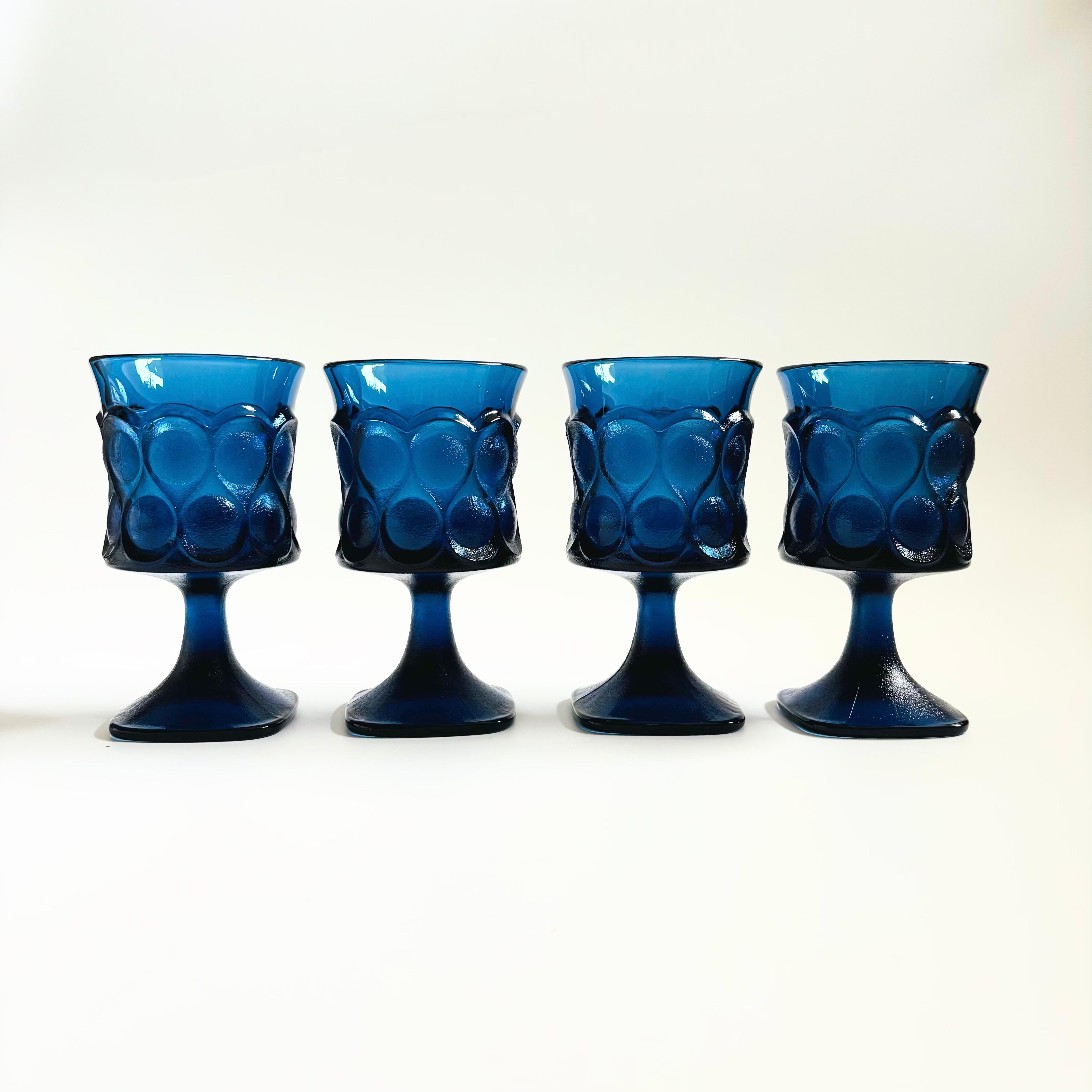 Noritake Spotlight Blue Large Goblets - Set of 4 (Glas) im Angebot