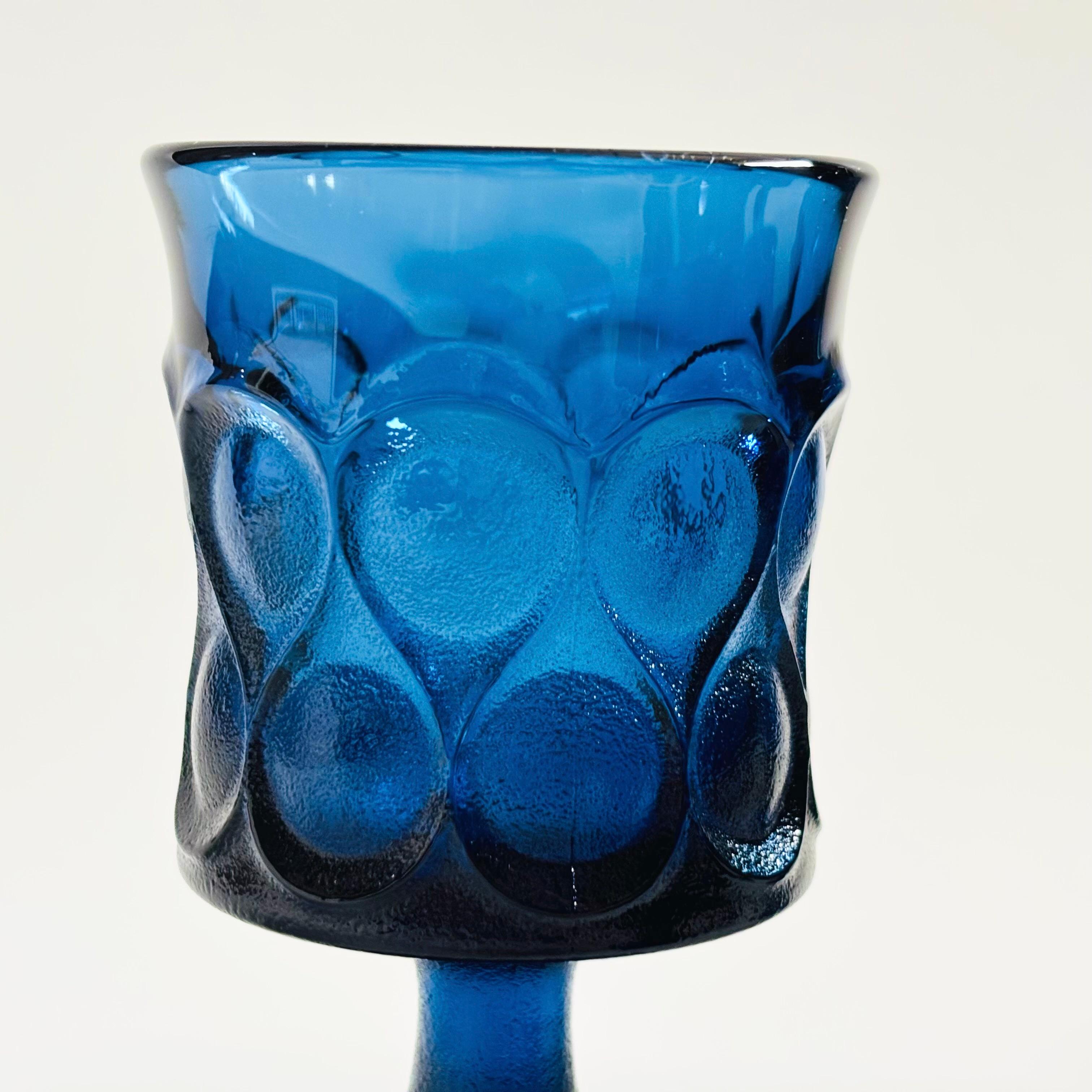 Noritake Spotlight Blue Wine Goblets - Set of 6 (Ende des 20. Jahrhunderts) im Angebot