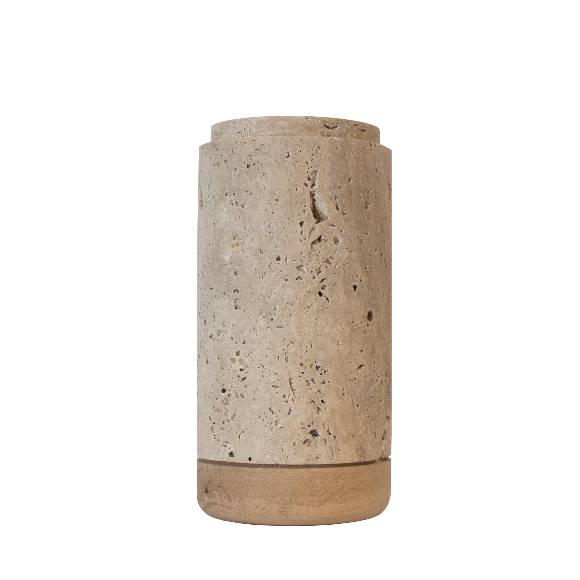 Norm Beige, Travertine, Vase, Plate, Decoration, Centerpiece In New Condition For Sale In Istanbul, TR