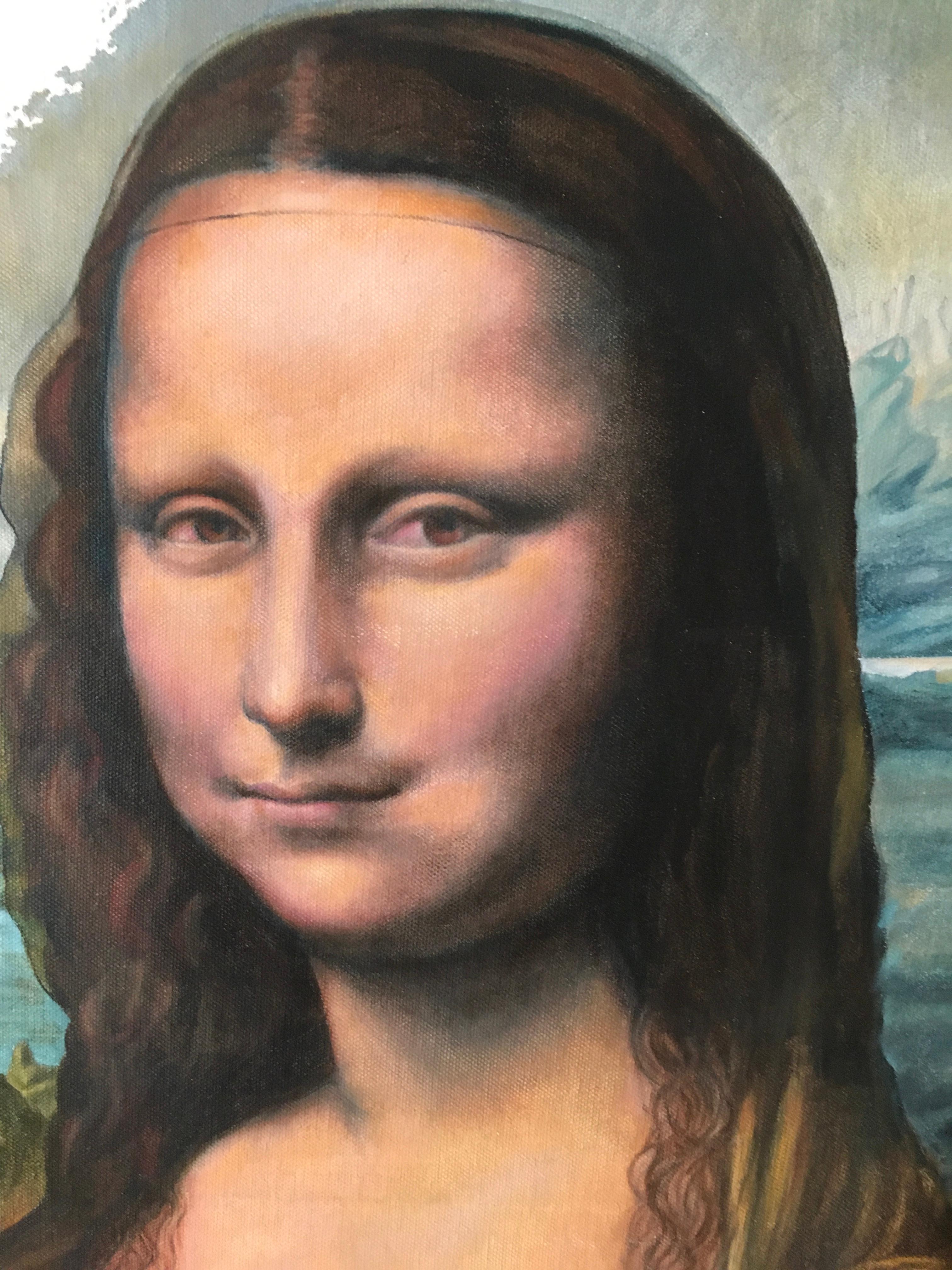 Mona Rolla, Norm Siegel, Fotorealismus, Öl, Meisterwerk, Porträt, da Vinci im Angebot 1