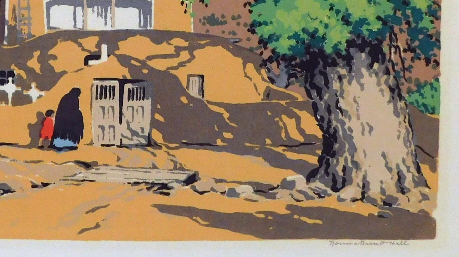 Norma Bassett Hall Serigrafia, firmata a matita, Sanctuario in vendita 4