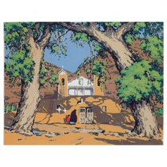 Norma Bassett Hall Serigraph, Pencil Signed, Sanctuario