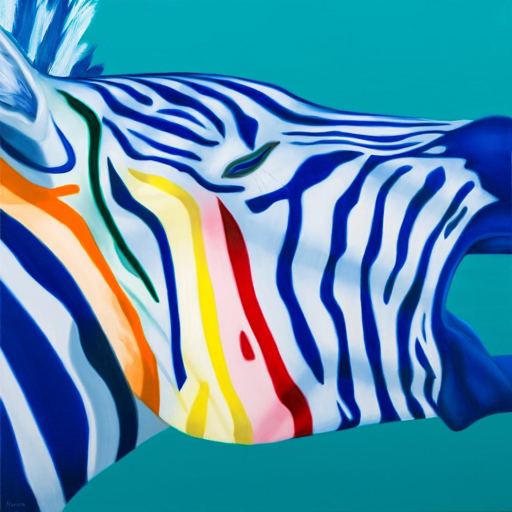 Norma Bessières Animal Painting - Zebra Soprano