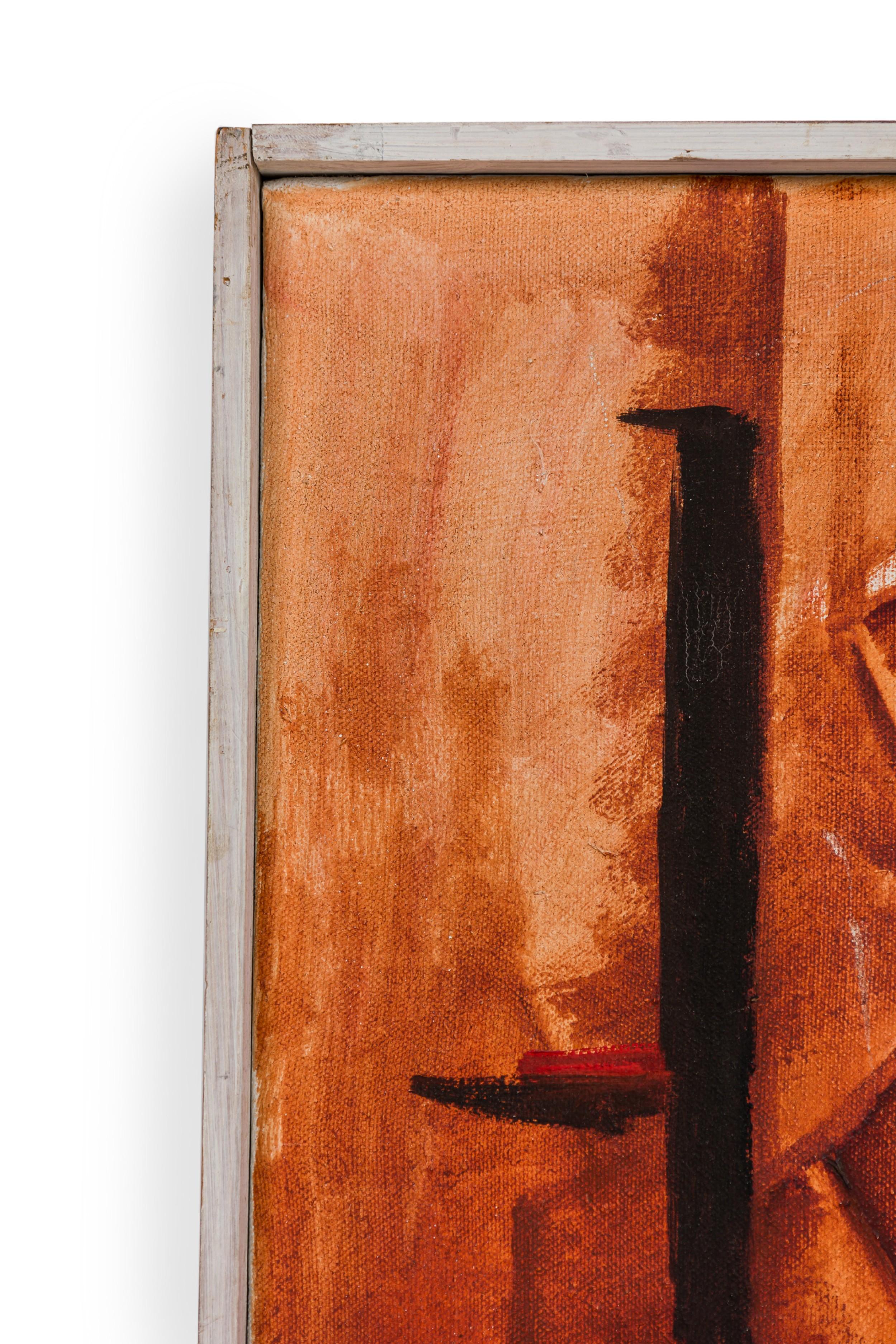 Norma Driscoll Gilmore American Contemporary Geometric Abstraction Oil on Canvas (Moderne der Mitte des Jahrhunderts) im Angebot