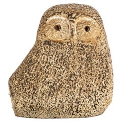 Norma Flanagan Mid Century Terracotta Owl Sculpture