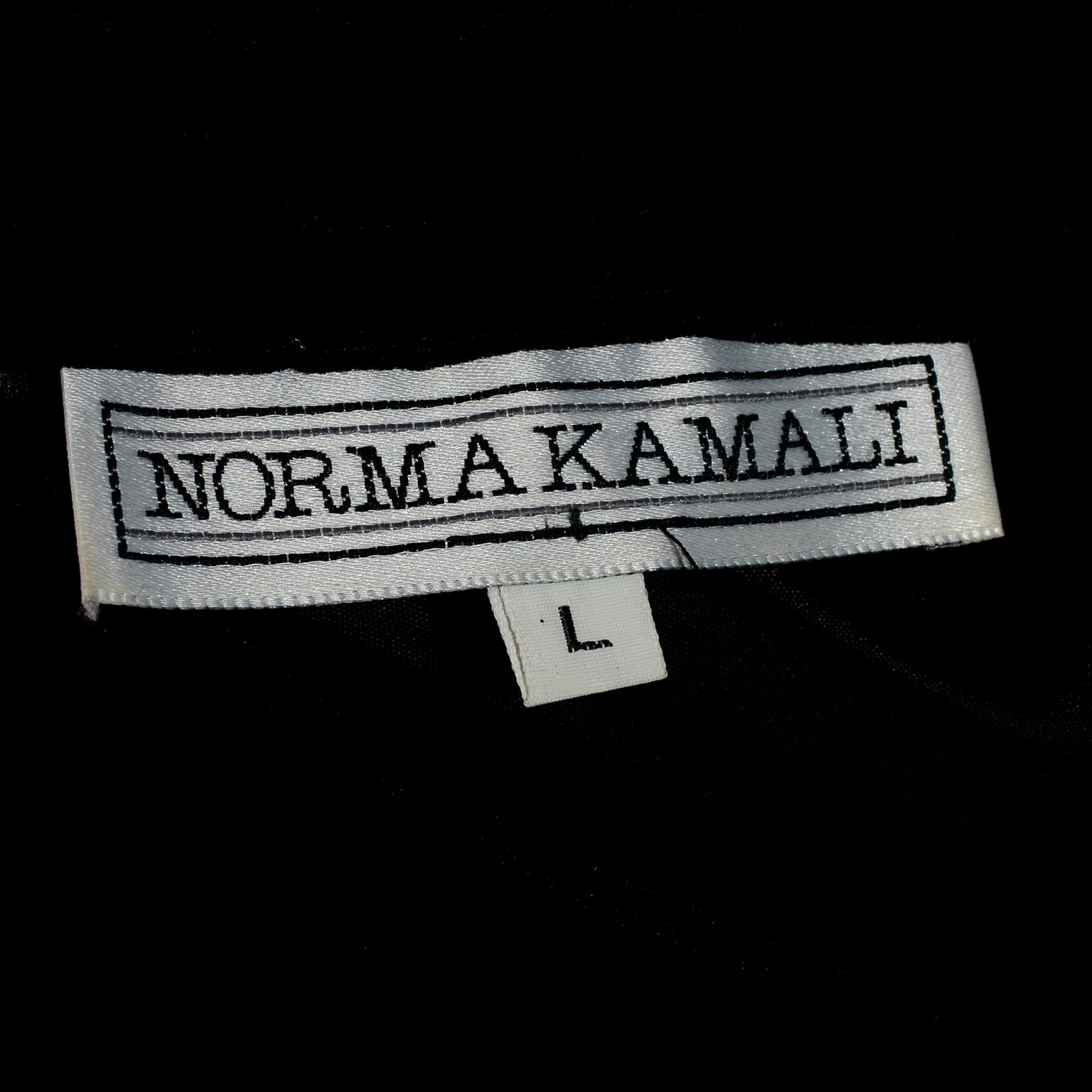 Norma Kamali 1980s Black Velvet Vintage Oversized  Dress With Snaps on Side For Sale 3