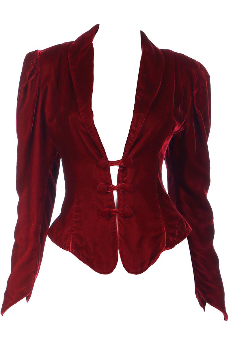 velvet victorian jacket