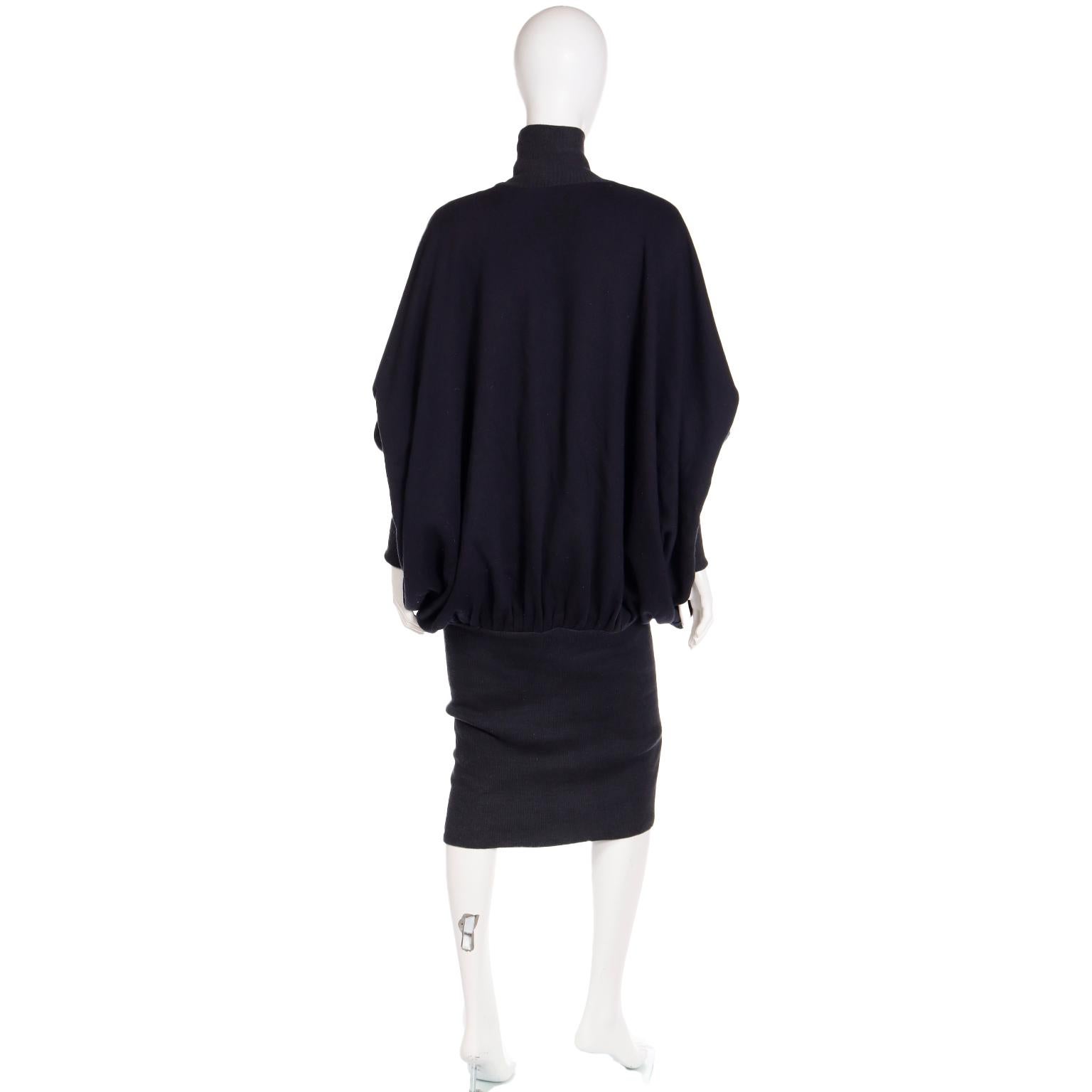 Norma Kamali 1985 Vintage Sweatshirt Material Dress in the MET 1