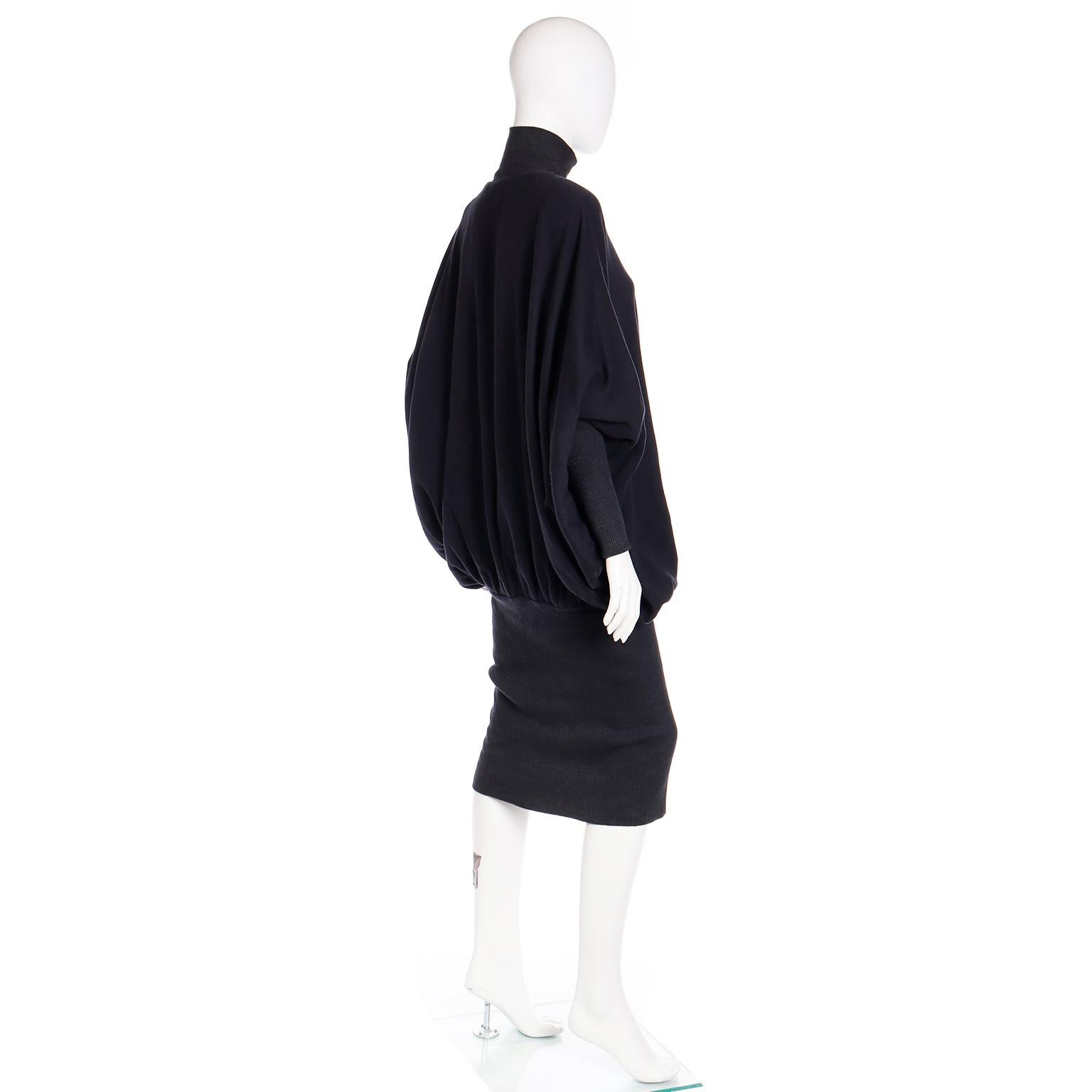 Norma Kamali 1985 Vintage Sweatshirt Material Dress in the MET 2