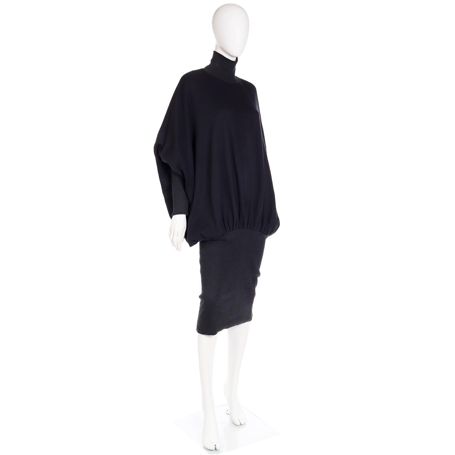 Norma Kamali 1985 Vintage Sweatshirt Material Dress in the MET 3
