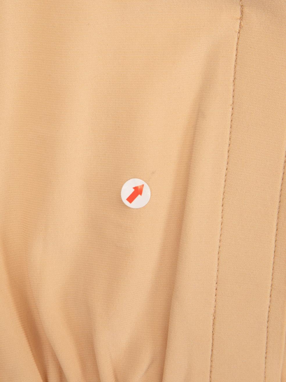 Norma Kamali Mini Abito con Dettaglio Drappo Beige Taglia L.A. in vendita 2