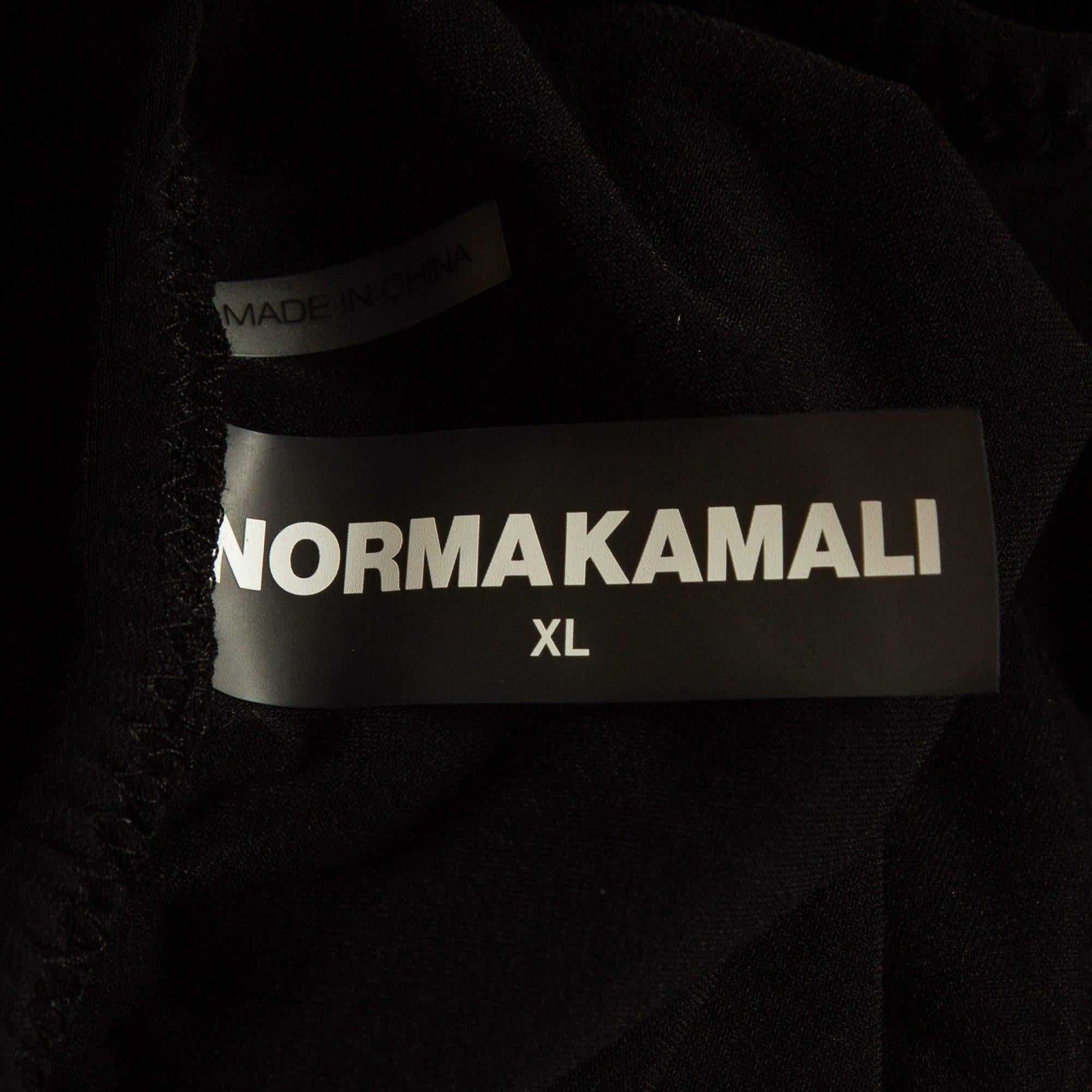 Traje de baño sin tirantes Norma Kamali Slinky Marissa de punto fruncido negro XL en Bueno estado para la venta en Dubai, Al Qouz 2