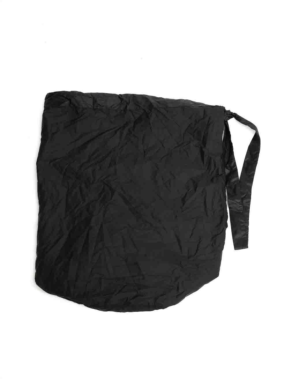 Norma Kamali Black Hooded Sleeping Bag Car Coat Size S 1