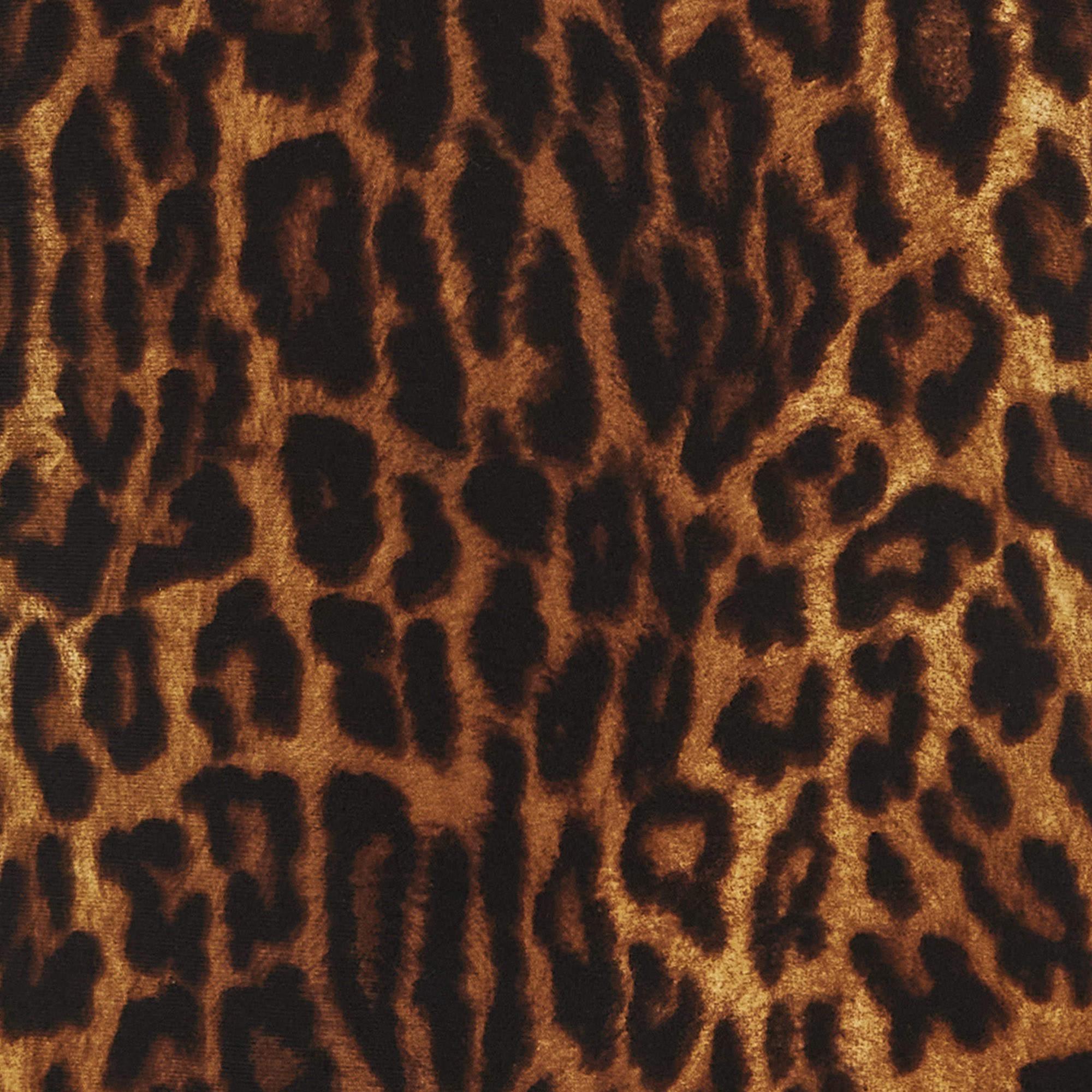 Marrone Norma Kamali - Vestito midi a coda di pesce in jersey leopardato marrone M.