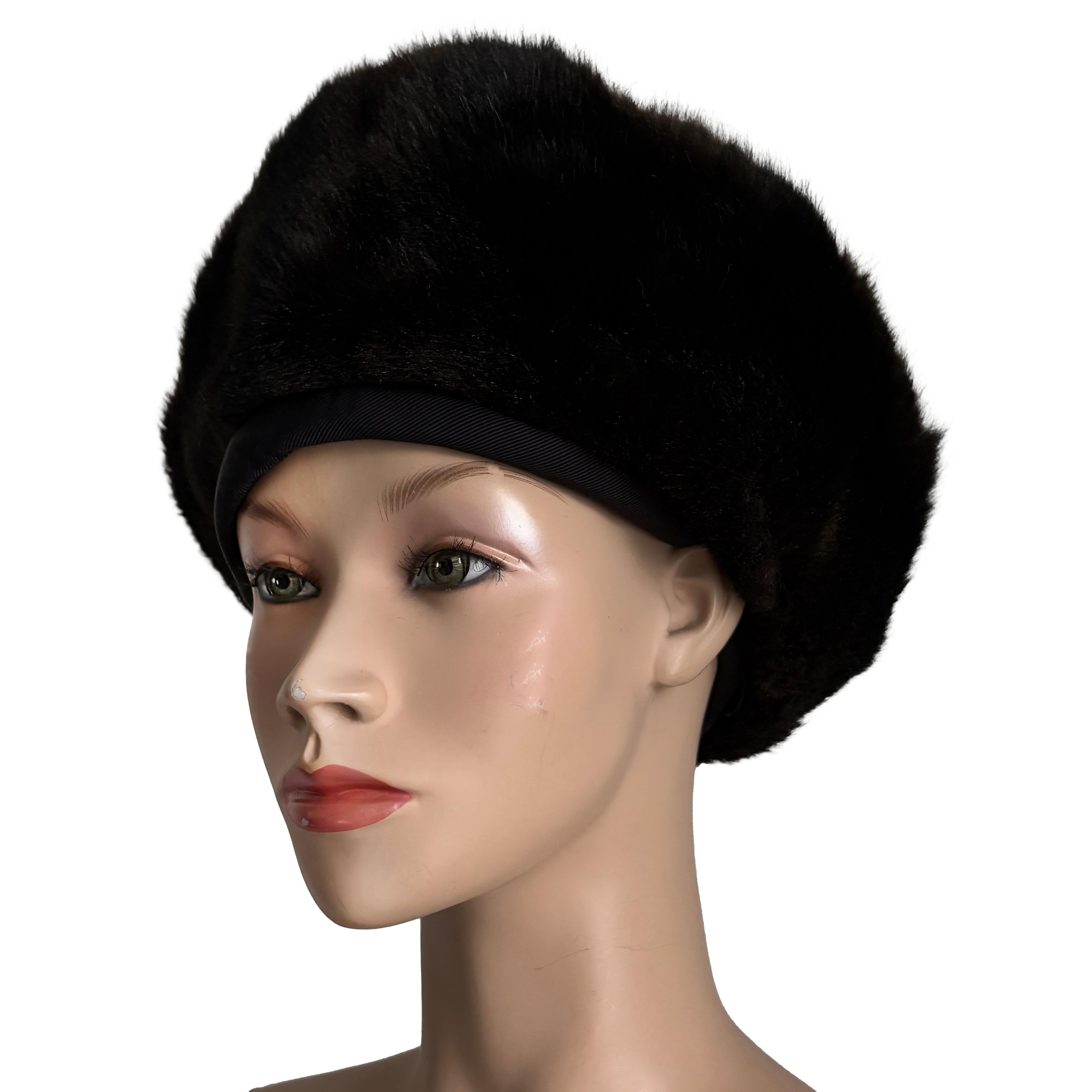 Women's Norma Kamali for Stetson Hat Faux Fur Cossack Style Trapper Vintage 1980s OSFM For Sale