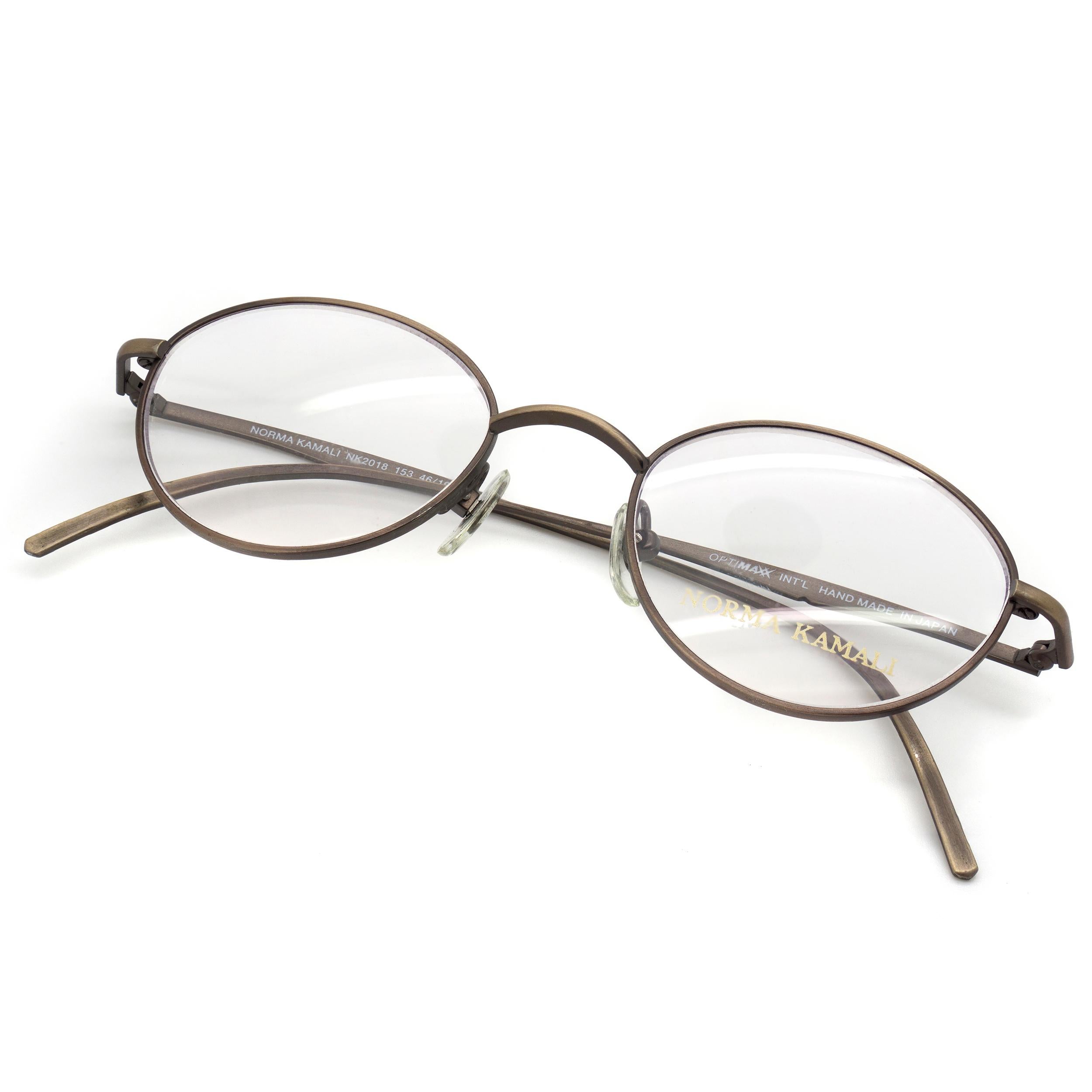 Gray Norma Kamali Japan antique vintage eyeglasses  For Sale