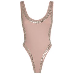 Norma Kamali Marissa Stud Embellished Swimsuit