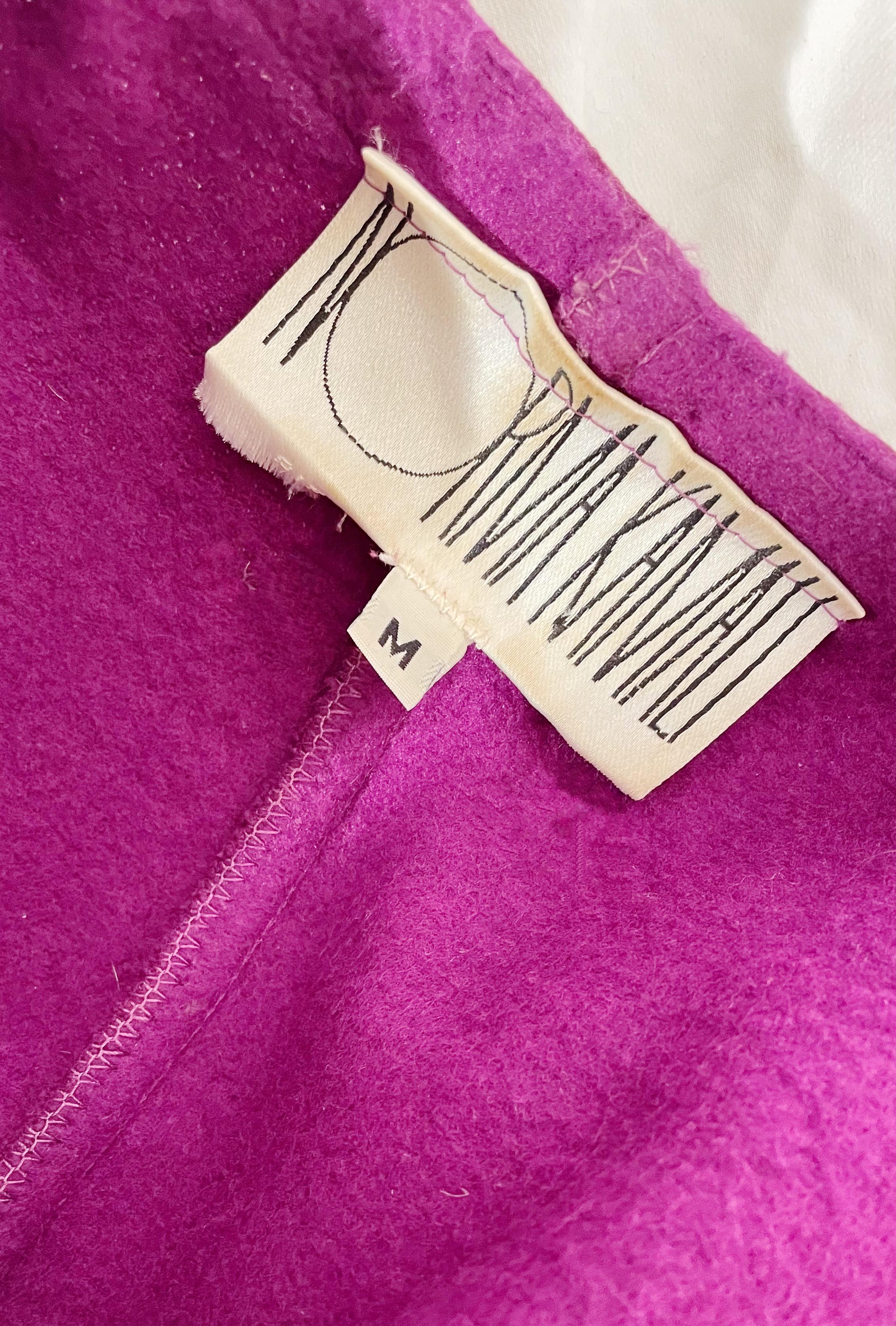 Women's Norma Kamali Purple Sweatshirt Blouse  For Sale