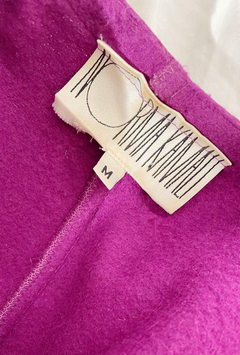 Norma Kamali Purple Sweatshirt Blouse  For Sale 3