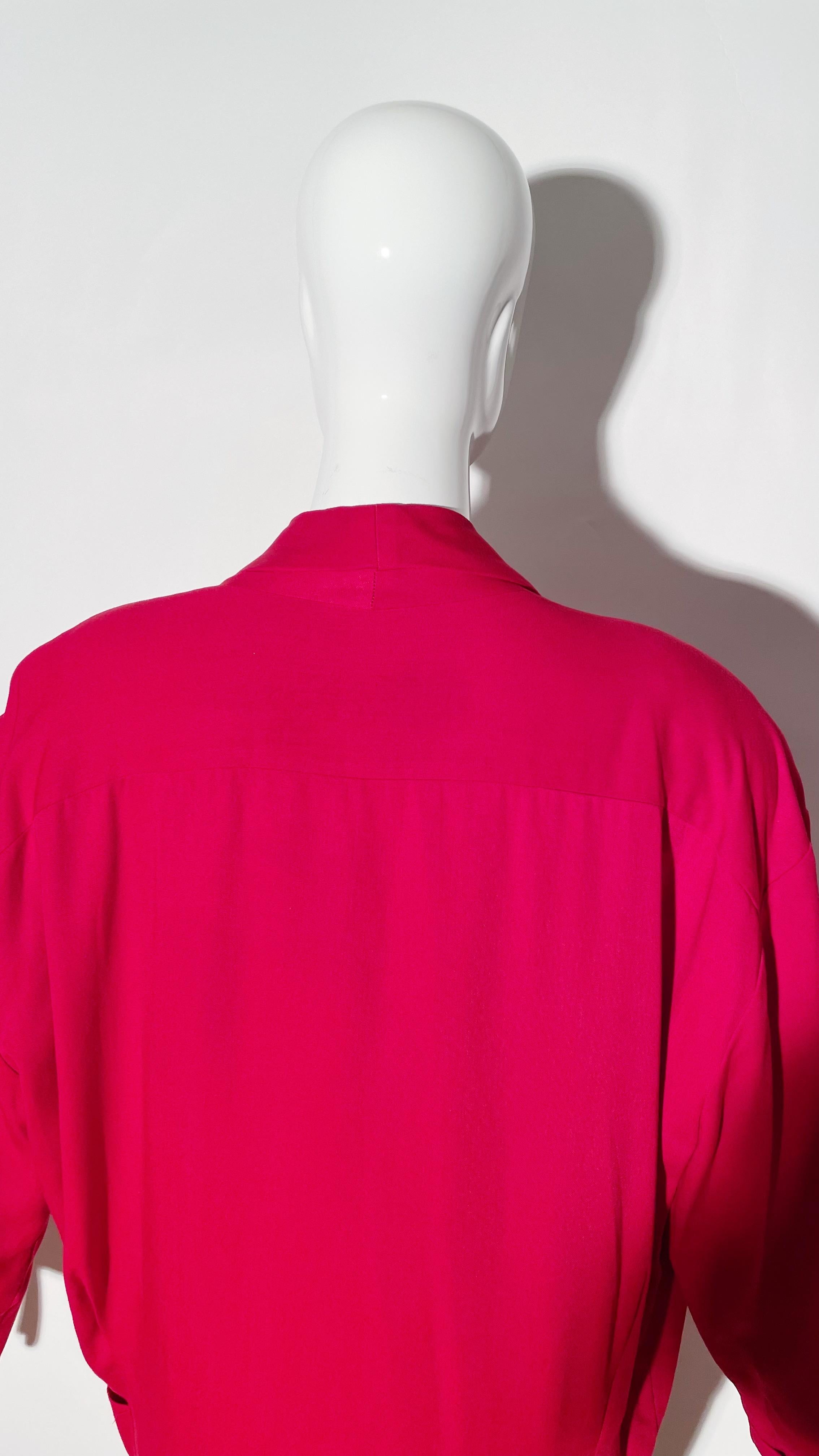 Norma Kamali Red Blazer Dress For Sale 1
