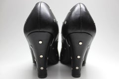 Norma Kamali Studded Leather Heels