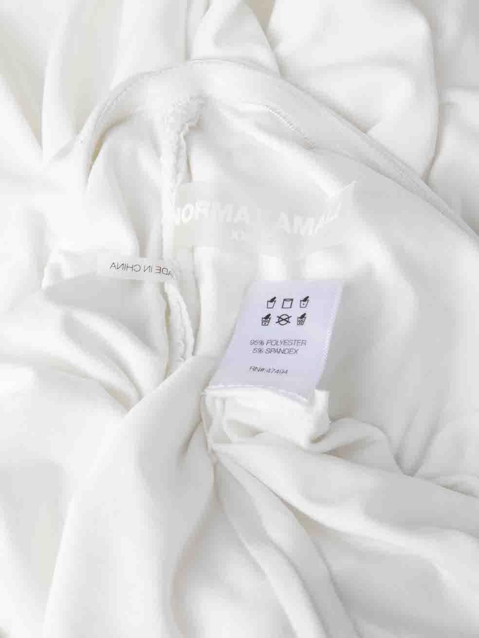 Women's Norma Kamali White Strapless Mini Dress Size XXS For Sale