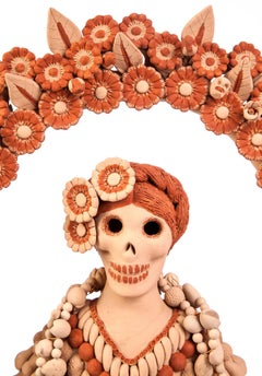 Catrina con Ofrenda de Muertos / Ceramics Mexican Folk Art Clay
