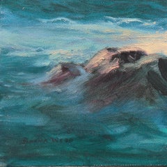 'Pacific Sunset', Society of Western Artists, California Woman Artist, Seascape