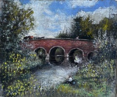 A Quiet Spot at Treneglos Cornwall Pastel British Landscape Painting