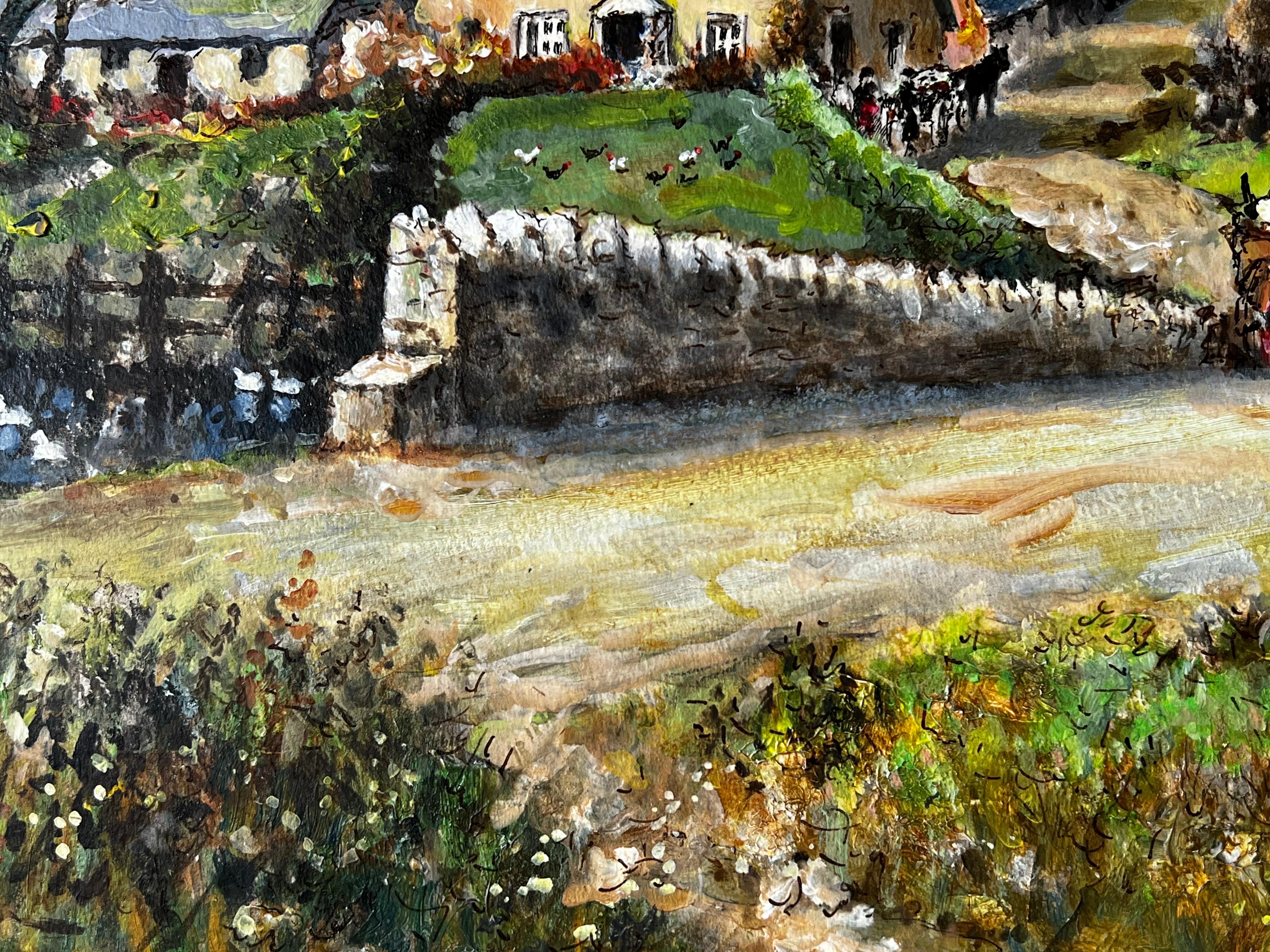 Artist/ School: Norman A.Olley (British, 20th century) dated 1995 and inscribed verso

Title - Tresmeer Cornwall, Roads To Grom Mill Road & Cottage

Medium: gouache/watercolour/ ink/ pencil on artist paper, unframed 

Painting : 11 x 15
