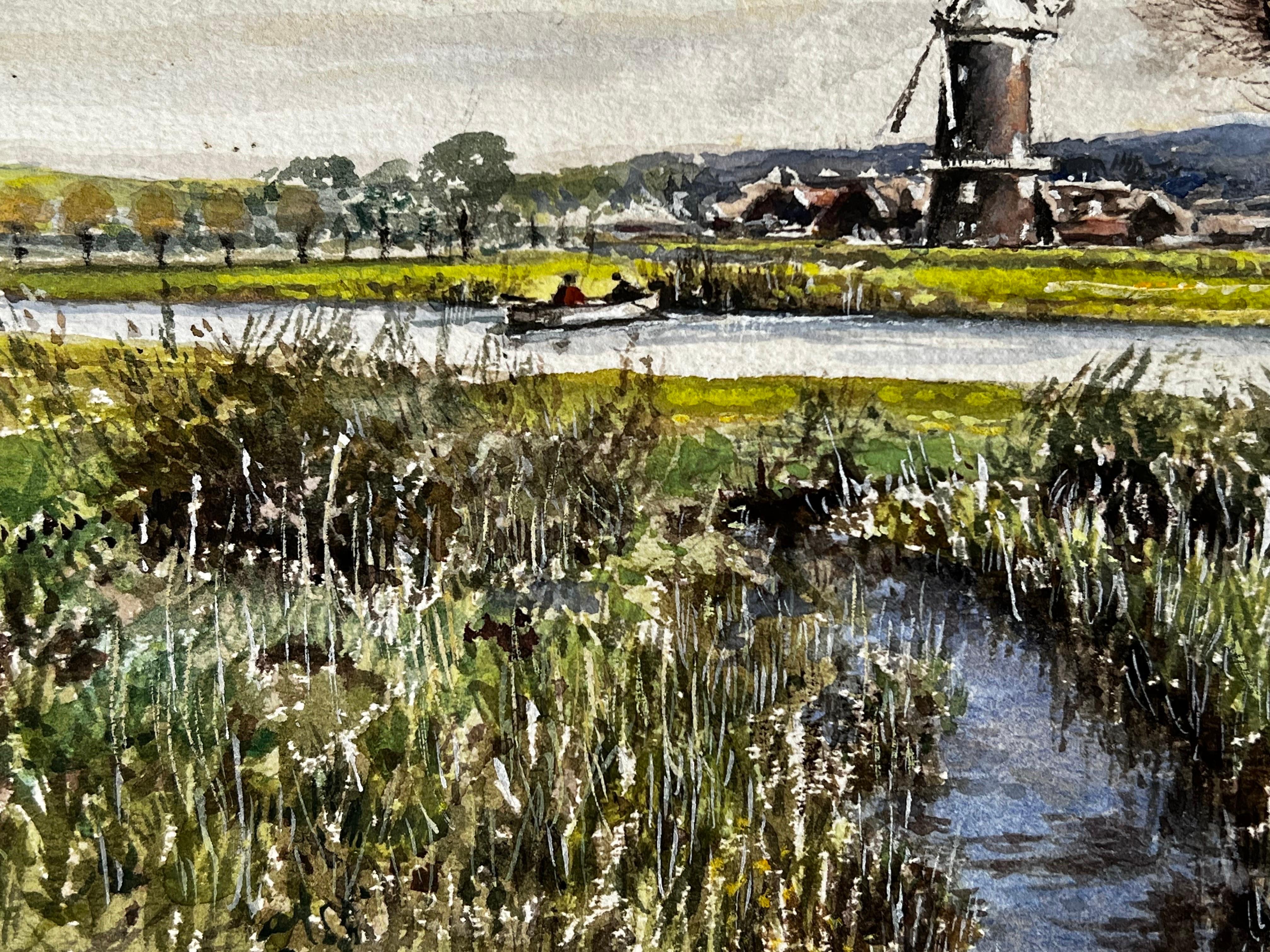 Artist/ School: Norman A.Olley ( British, 20th Century) dated 1992 and inscribed verso

Title - Mill beyond the marshes

Medium: gouache/watercolour/ ink/ pencil on artist paper, unframed 

Painting : 10.5 x 14.5 inches

Provenance: all the