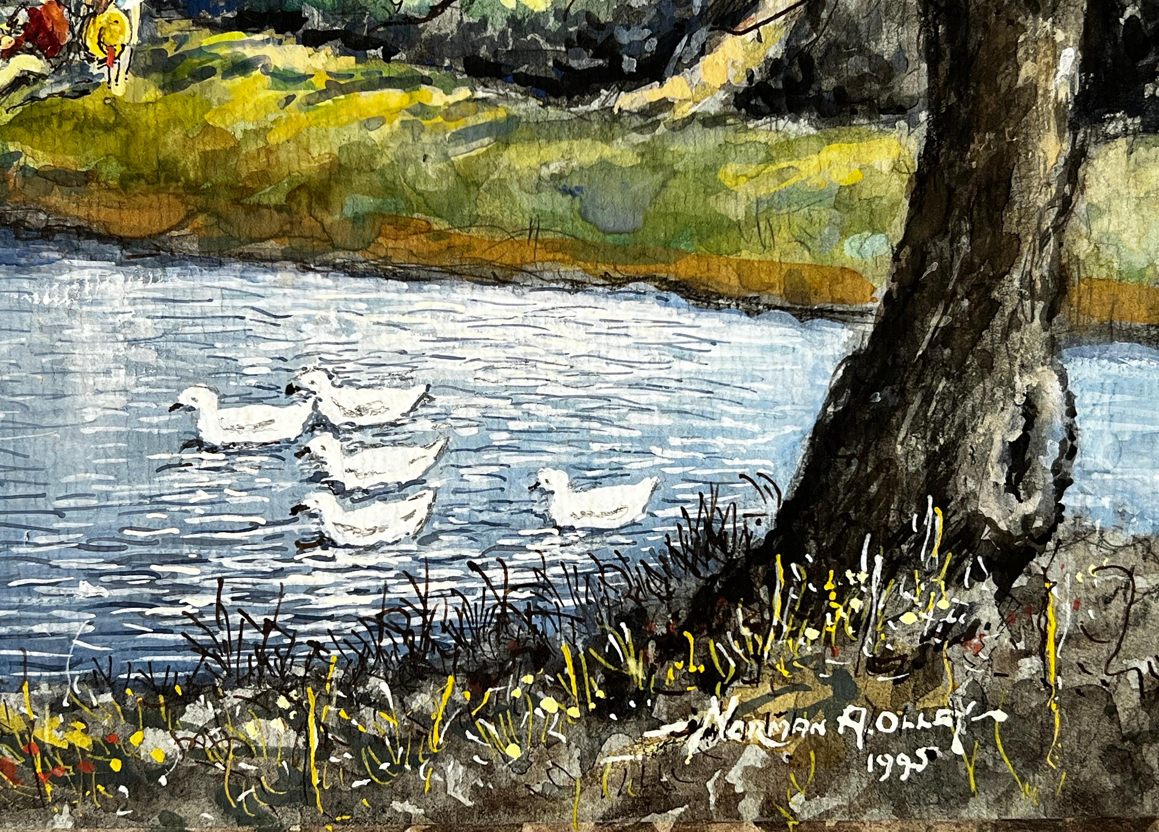 A Peaceful Afternoon With Swans By An Old Cottage Mill For Sale 3
