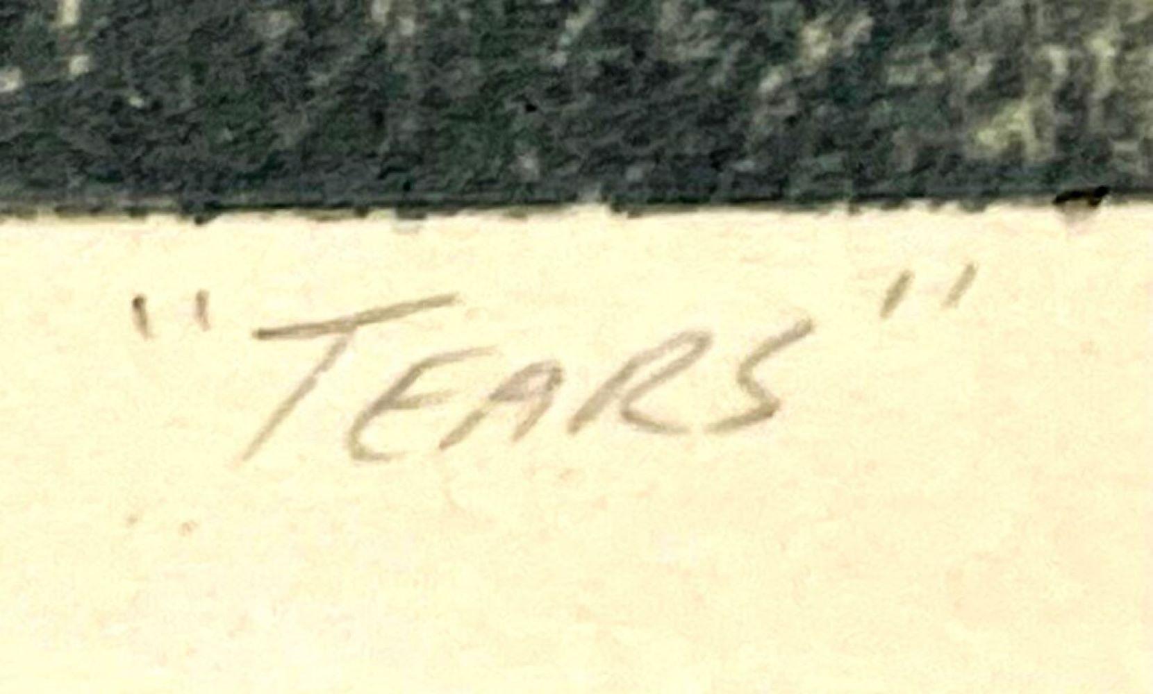 Tears, einzigartige signierte Monotypie des bekannten amerikanischen Ureinwohnerkünstlers (Osage Indians) im Angebot 2