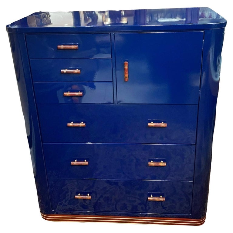 simmons metal dresser Simmons Metal Vanity Dresser With Mirror - Refinished