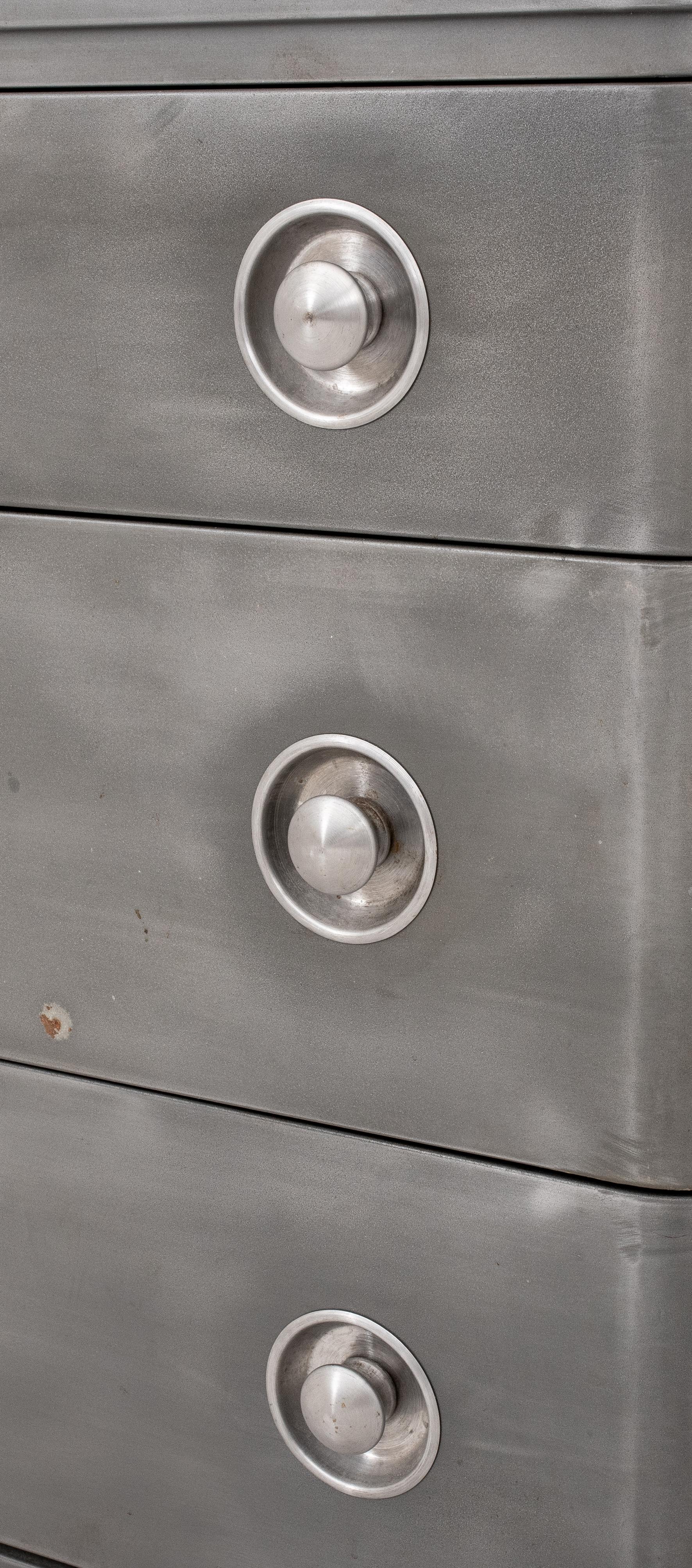 Norman Bel Geddes Simmons Metal Chest of Drawers In Good Condition In Astoria, NY