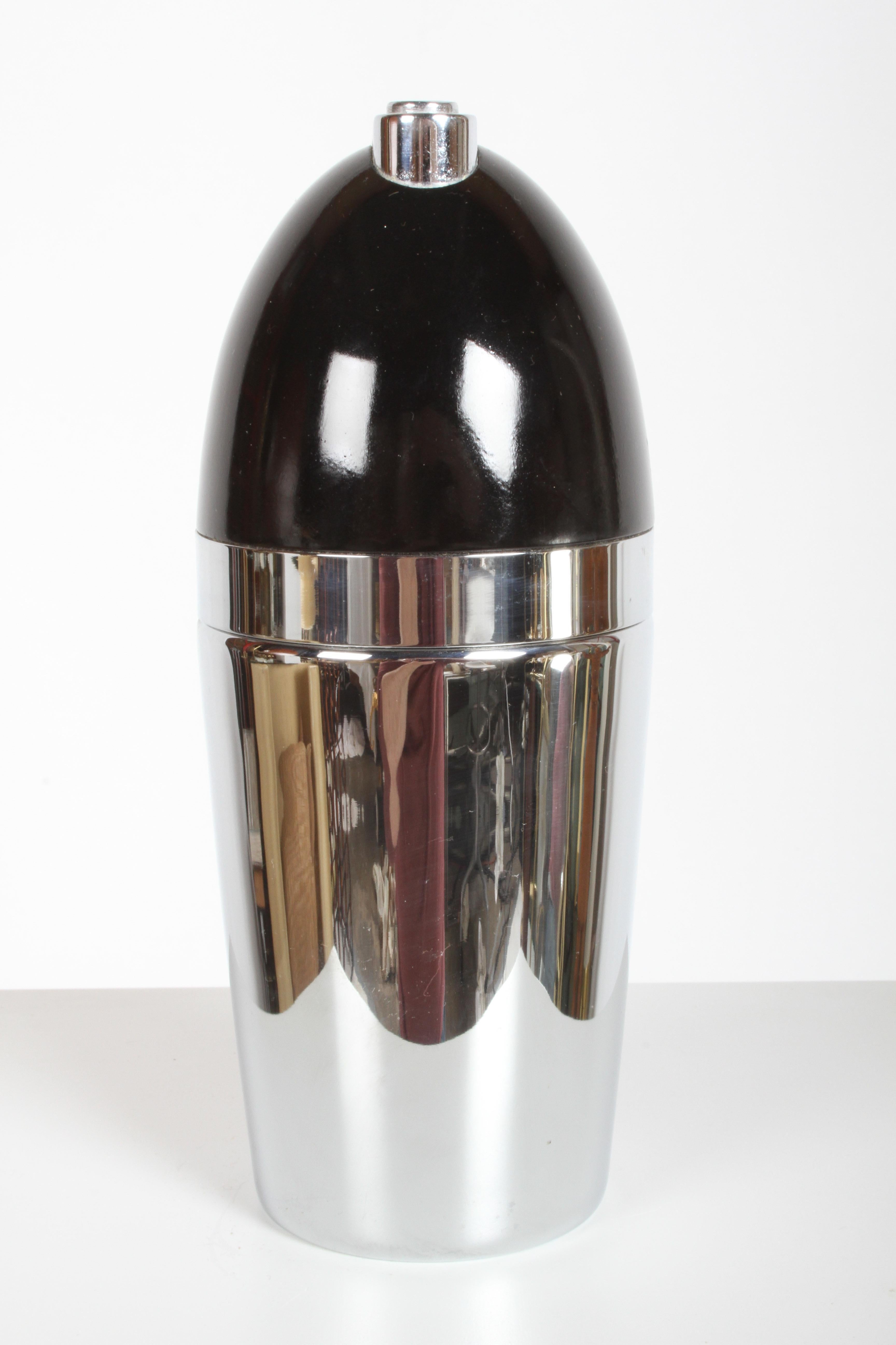 Steel Norman Bel Geddes Soda King Rechargeable Syphon circa 1938, Unused For Sale