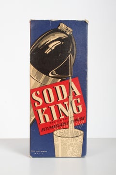 Norman Bel Geddes Soda King Rechargeable Syphon circa 1938, Unused