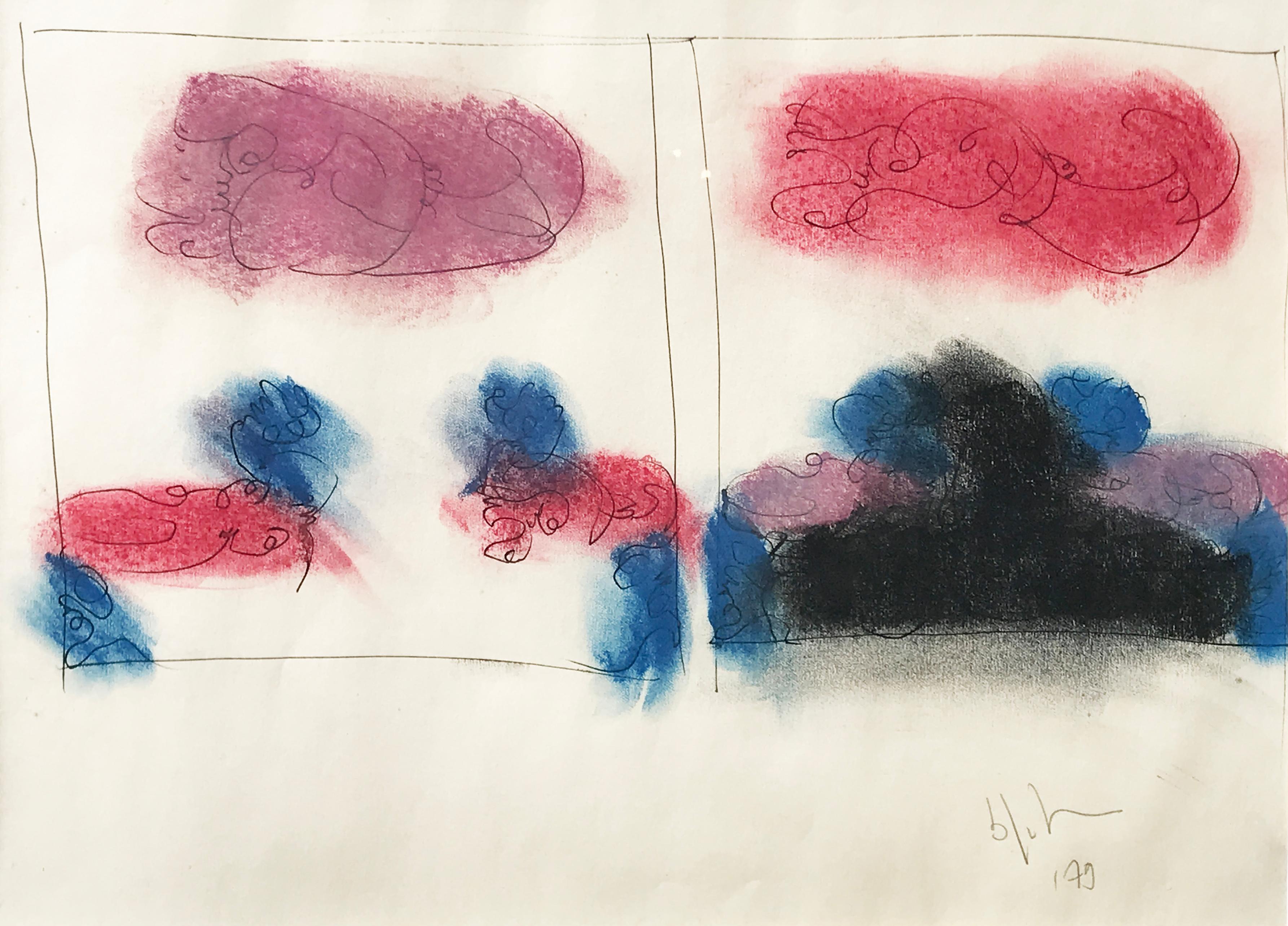 Norman Bluhm Abstract Drawing - Untitled