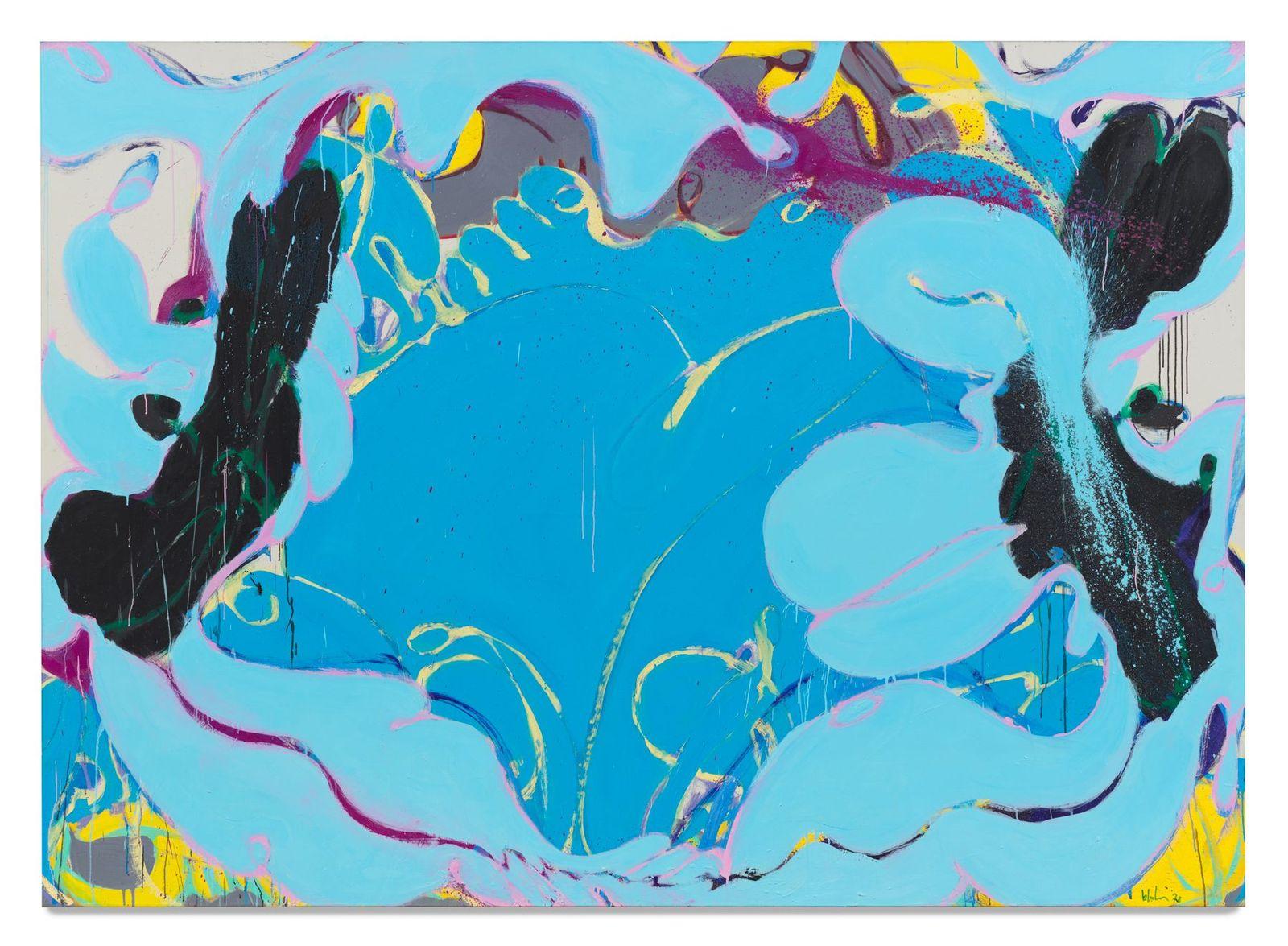 Abstract Painting di Norman Bluhm - La delizia della sirena