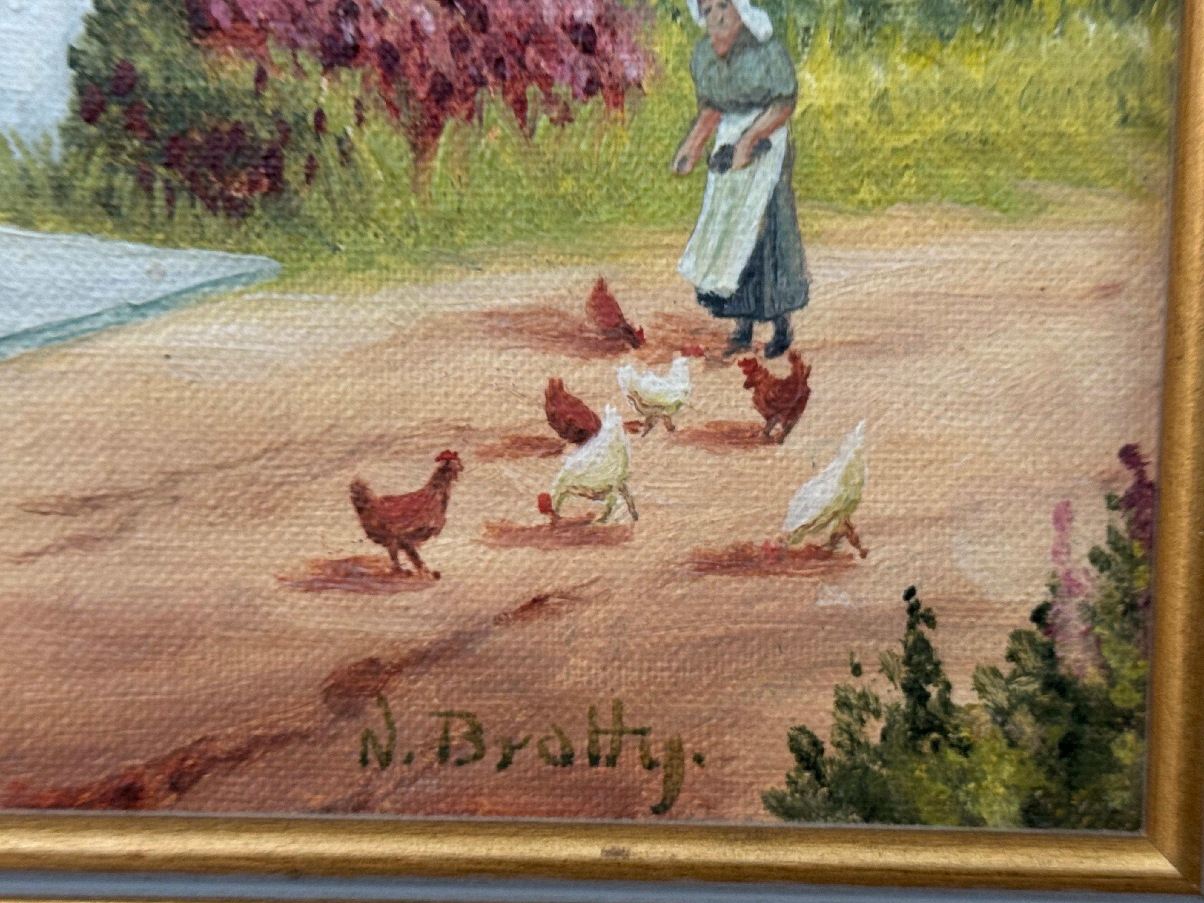 Gîte rural idyllique avec dame nourrissant des poules dans la campagne irlandaise 8