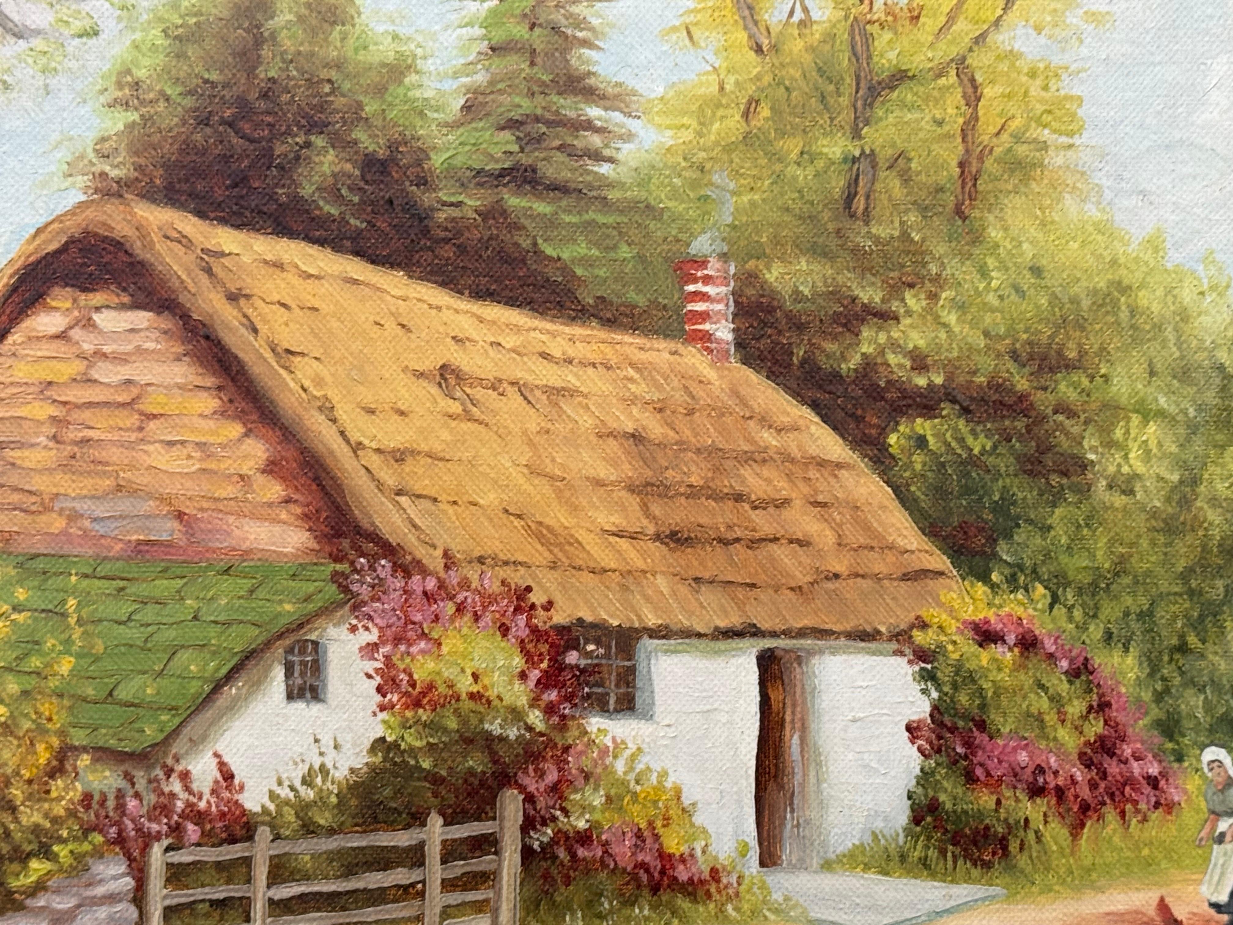 Gîte rural idyllique avec dame nourrissant des poules dans la campagne irlandaise 10