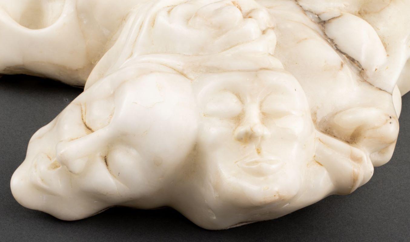 Norman Carton 'Grotesque Faces' Marble Sculpture For Sale 7