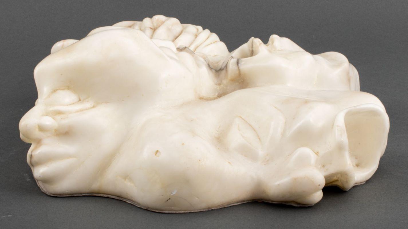 Norman Carton 'Grotesque Faces' Marble Sculpture For Sale 3