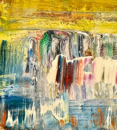 Pintura al óleo de arte expresionista abstracto americano Norman Carton, artista de la WPA