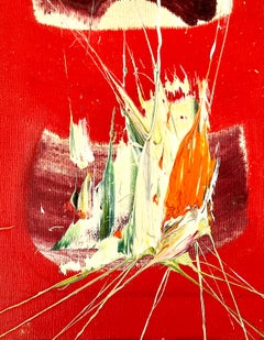 Pintura al óleo de arte expresionista abstracto americano Norman Carton, artista de la WPA