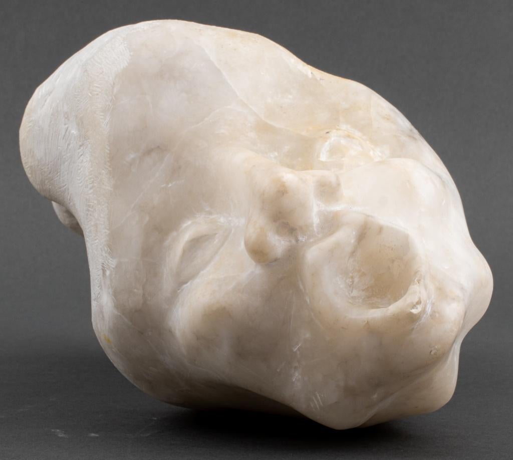 Norman Carton 'Screaming Face' Marble Sculpture For Sale 3